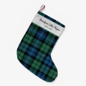 Gepersonaliseerde Tartan Clan Campbell Plays Famil Kleine Kerstsok (Voorkant (Hangend))
