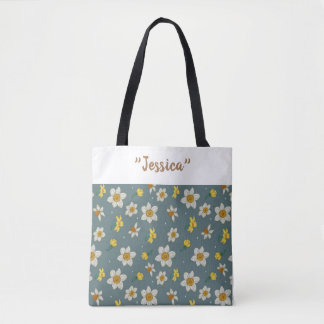 "Gepersonaliseerde tas: Sappige Narcissus" Tote Bag