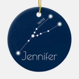 Gepersonaliseerde Taurus Constellation Ornament