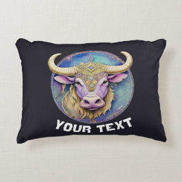 Gepersonaliseerde Taurus Zodiac Accent Kussen