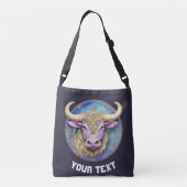 Gepersonaliseerde Taurus Zodiac Crossbody Tas (Achterkant)