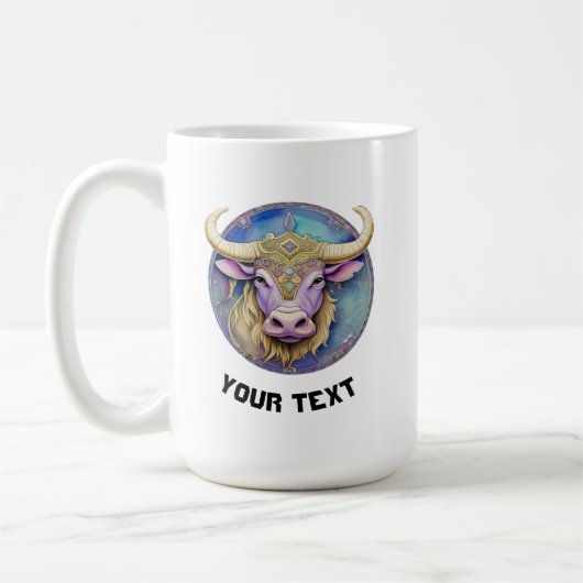 Gepersonaliseerde Taurus Zodiac Koffiemok (Links)