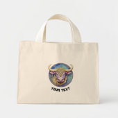 Gepersonaliseerde Taurus Zodiac Mini Tote Bag (Voorkant)