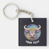 Gepersonaliseerde Taurus Zodiac Sleutelhanger (voorkant)