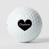Gepersonaliseerde Taylor Made golfballen met hart (Voorkant)