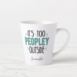 Gepersonaliseerde te Peopley buiten Introvert Gag Latte Mok