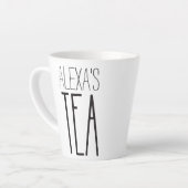 Gepersonaliseerde Tea Mok Cadeautje met naam (Linkerhoek)