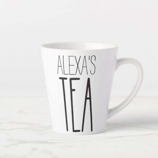 Gepersonaliseerde Tea Mok Cadeautje met naam (Rechts)