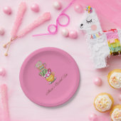 Gepersonaliseerde Tea Party Paper Borden Bridal Papieren Bordje (Feest)