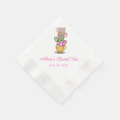 Gepersonaliseerde Tea Party servetten Bridal (Hoek)