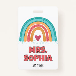 Gepersonaliseerde Teacher Badge Reel