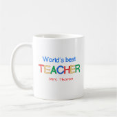 Gepersonaliseerde Teacher cadeau aangepaste Mok vo (Links)