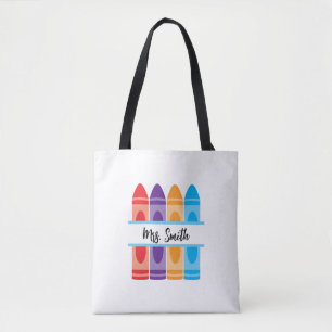 Gepersonaliseerde Teacher Canvas Canvas tas Gift v