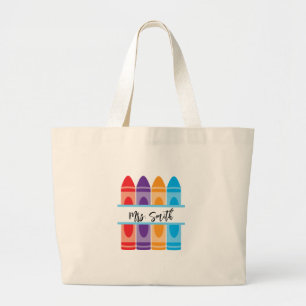 Gepersonaliseerde Teacher Canvas Canvas tas Gift v