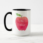 Gepersonaliseerde Teacher To Do List Waterverf App Mok (Links)