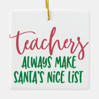 Gepersonaliseerde Teacher's Maak altijd de leuke l Keramisch Ornament