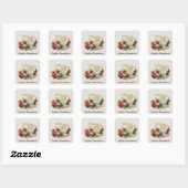 Gepersonaliseerde  Teacup en Rozen Sticker (Vel)