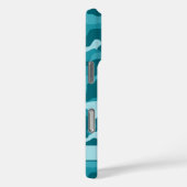 Gepersonaliseerde Teal Camouflage Case-Mate iPhone Case (Achterkant / Rechts)