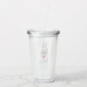 GEPERSONALISEERDE TEAM BRIDE BRIDAL PARTY TUMBLER ACRYL DRINKBEKER (Achterkant)