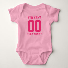 Gepersonaliseerde Team mama met Number Baby Bodysu Romper