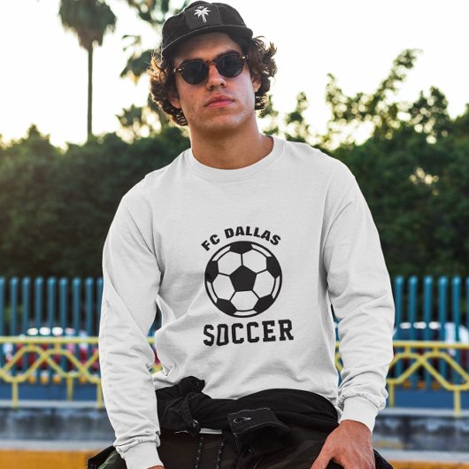 Gepersonaliseerde Team Naam Voetbal Mam Papa T-shirt