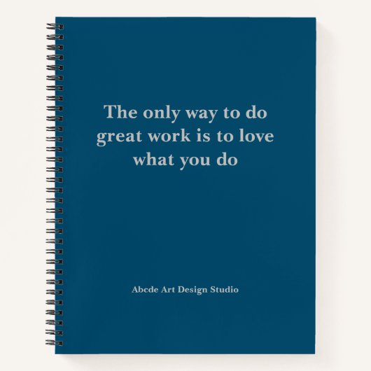 Gepersonaliseerde Team Slogan Adres Naam Notitiebo Notitieboek (Voorkant)