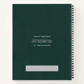 Gepersonaliseerde Team Slogan Adres Naam Notitiebo Notitieboek (Achterkant)