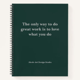 Gepersonaliseerde Team Slogan Adres Naam Notitiebo Notitieboek