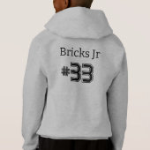 Gepersonaliseerde Team Voetbal Hoodies (Achterkant)