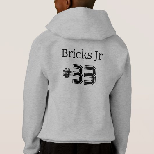 Gepersonaliseerde Team Voetbal Hoodies (Achterkant)