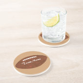 Gepersonaliseerde teamnaam Football Onderzetters (Zijkant)