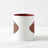 Gepersonaliseerde teamnaam Jouw tekst Football Mok (Midden)