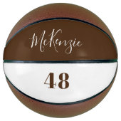 Gepersonaliseerde teamspeler Naam en nummer Basketbal (Voorkant)