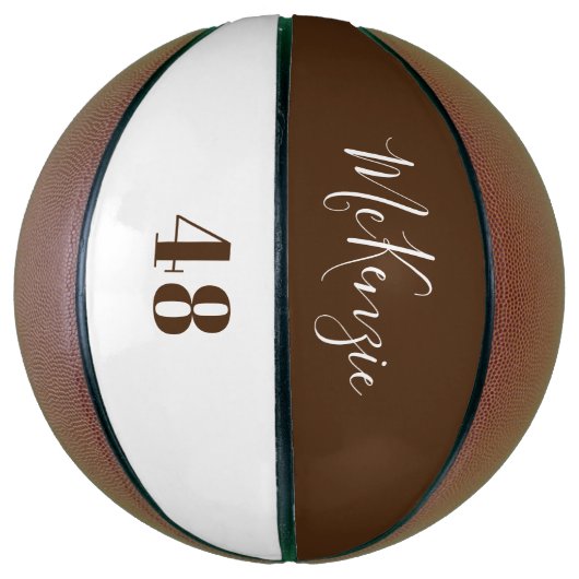 Gepersonaliseerde teamspeler Naam en nummer Basketbal (Verticaal)