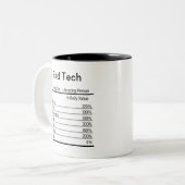 Gepersonaliseerde technische hulpmiddelen tweekleurige koffiemok (Voorkant links)