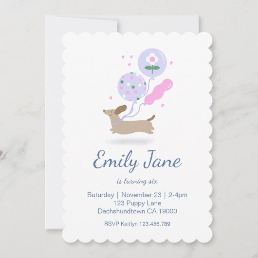 Gepersonaliseerde Teckel Liefhebber Verjaardagsfee Kaart (Voorkant)