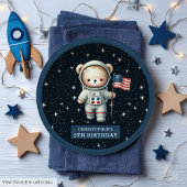Gepersonaliseerde Teddy Astronaut Boy Party Bord