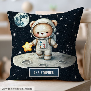 Gepersonaliseerde Teddy Bear Astronaut Kussen Baby