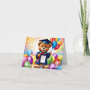 Gepersonaliseerde Teddy Bear Kindergarten Afstuder Kaart