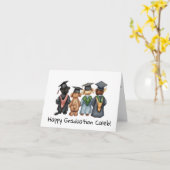 Gepersonaliseerde Teddy Bear Kindergarten Afstuder Kaart (Gele Bloem)