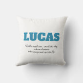 Gepersonaliseerde teddybeer met parachute kussen (Achterkant)