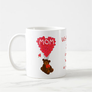 Gepersonaliseerde teddybeer moederdag koffiemok