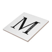 Gepersonaliseerde Tegel van het Monogram en van de Tegeltje (Zijkant)