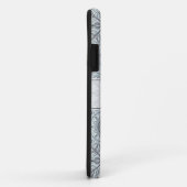 Gepersonaliseerde tegelbloemenharmonie grijs manda Case-Mate iPhone case (Achterkant/rechts)