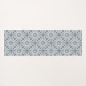 Gepersonaliseerde tegelbloemenharmonie grijs manda yogamat (Achterkant (horizontaal))