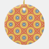 Gepersonaliseerde Tegelvormige Egeïsche Zomer Radi Keramisch Ornament (Achterkant)