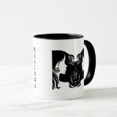 Gepersonaliseerde Teken Tweelingen Zodiac Tweeling Mok (Voorkant rechts)