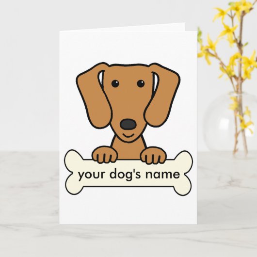 Gepersonaliseerde Tekkel Kaart (Gele Bloem)