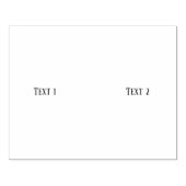 Gepersonaliseerde tekst 1 Tekst 2 Horizontale Jet  Rubberstempel (Afrduk)