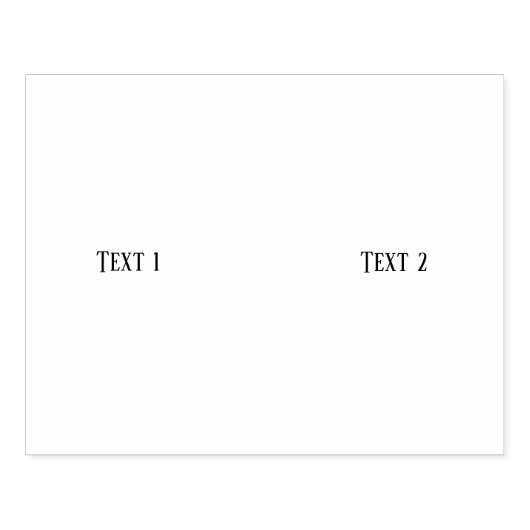 Gepersonaliseerde tekst 1 Tekst 2 Horizontale Jet Rubberstempel (Afrduk)